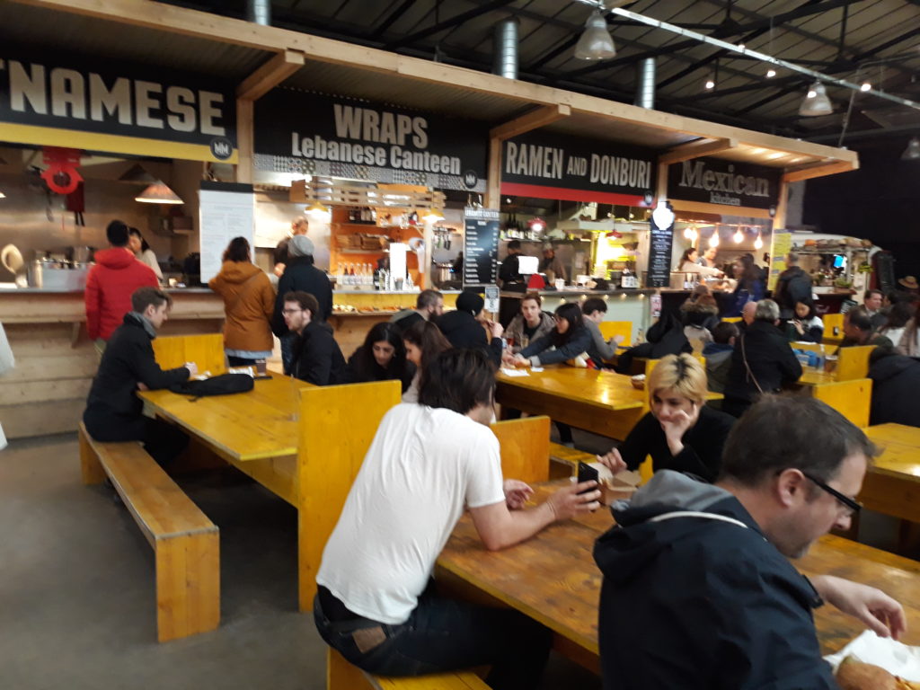 Food hall at Mercato Metropolitano on a day out