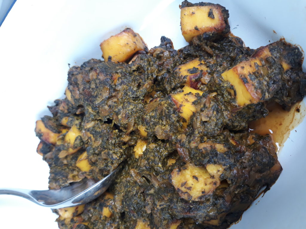 how to cook curry saag paneer