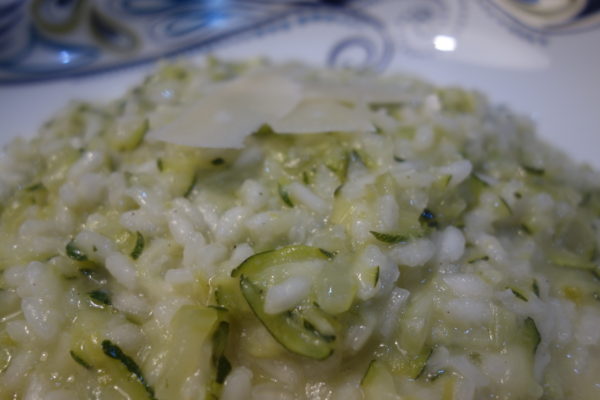 Courgette Risotto ready to eat
